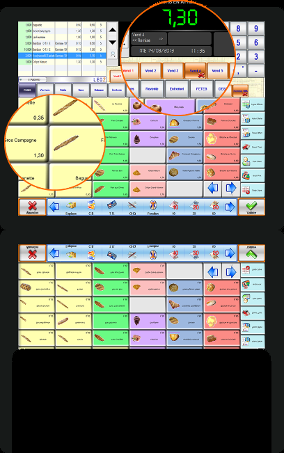 Notre zone d'activité pour ce service Logiciel LEO2 pour caisse enregistreuse de restaurant avec suivi des encaissements et impressions en cuisine